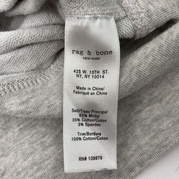 Rag & Bone Jean V- Neck Long Sleeve Sweater - Gray, Modal/Cotton Blend, Sz Small - Picture 9 of 10